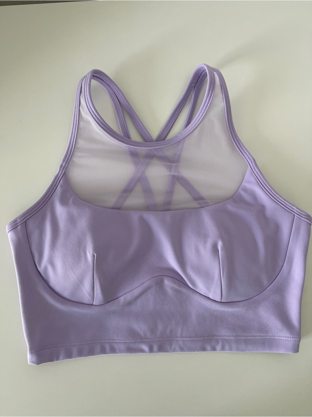 POPFLEX Celeste Mesh Crop Bralette - Digital Lavender